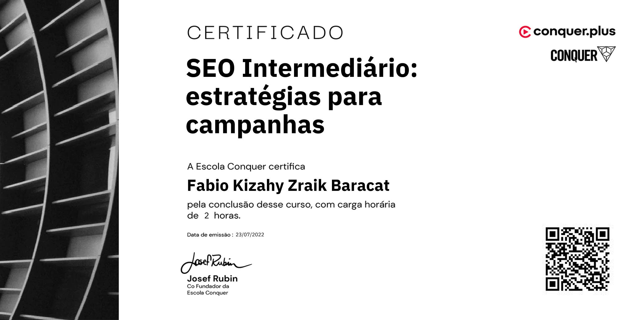 Certificado de SEO Intermediário: estratégias para campanhas